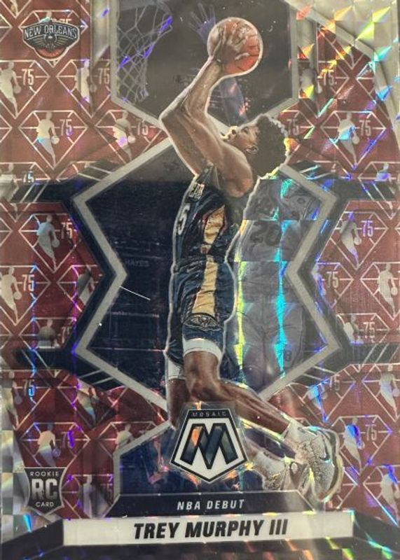 Trey Murphy III 2021 Mosaic #278 NBA Debut - NBA 75th Anniversary Rookie PSA 10