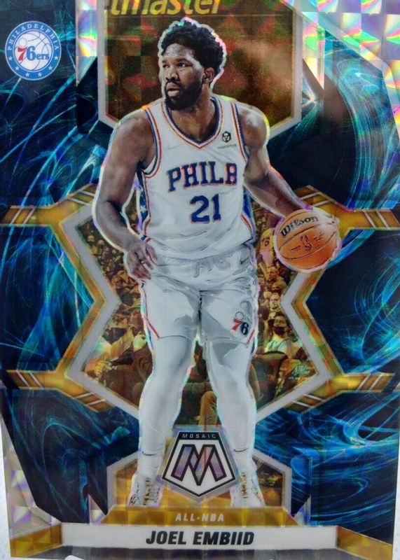 Joel Embiid 2021 Mosaic #290 All-NBA - Genesis /(SSP) BGS 9.5