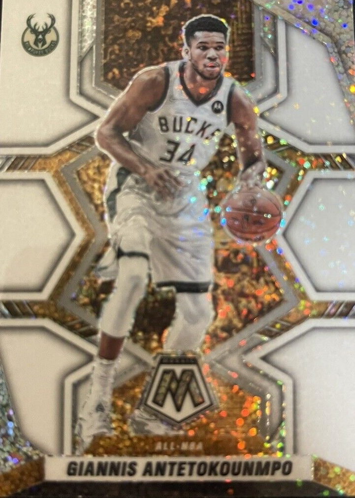 Giannis Antetokounmpo 2021 Mosaic #281 All-NBA - White Sparkle