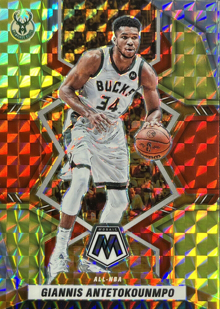 Giannis Antetokounmpo 2021 Mosaic #281 All-NBA - Choice Fusion Red