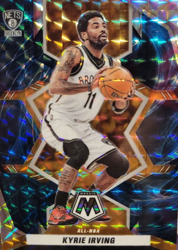 Kyrie Irving 2021 Mosaic #295 All-NBA - Genesis /(SSP) Price Guide 