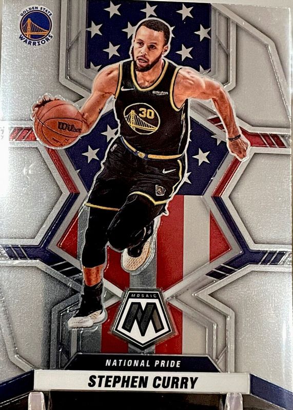 Stephen Curry 2021 Mosaic #247 National Pride RAW