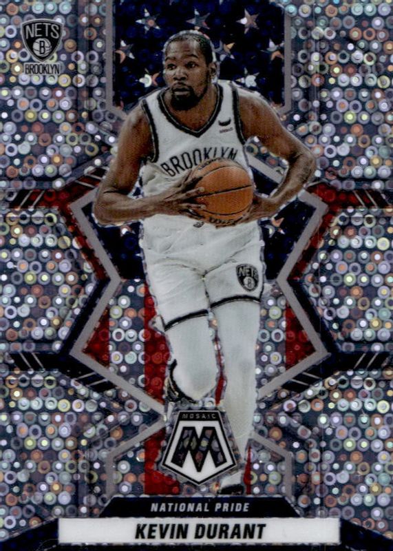 Kevin Durant 2021 Mosaic #248 National Pride - Fast Break PSA 10