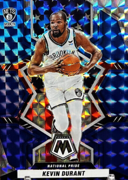 Kevin Durant 2021 Mosaic #248 National Pride - Blue /99 Price
