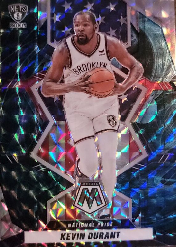 Kevin Durant 2021 Mosaic #248 National Pride - Genesis /(SSP) RAW