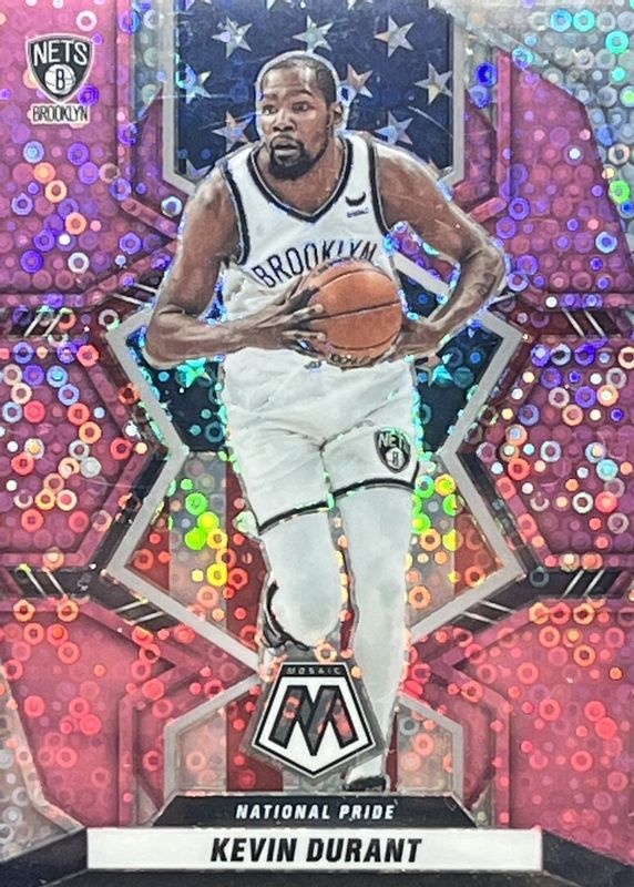 Kevin Durant 2021 Mosaic #248 National Pride - Fast Break Pink /20 SGC 10