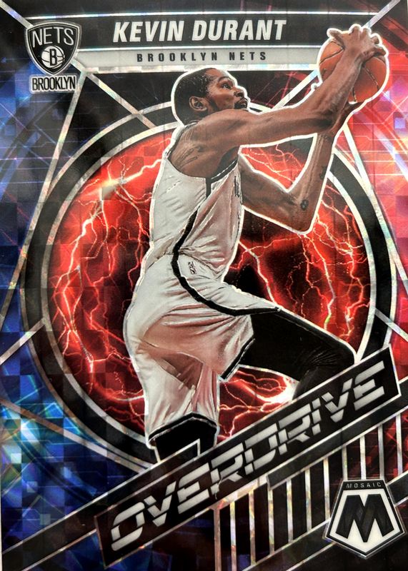 Kevin Durant 2021 Mosaic #9 Overdrive PSA 10