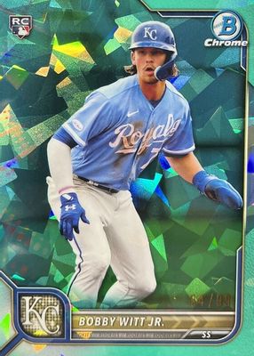 2022 Bowman Chrome Sapphire Edition #77 Aqua /99