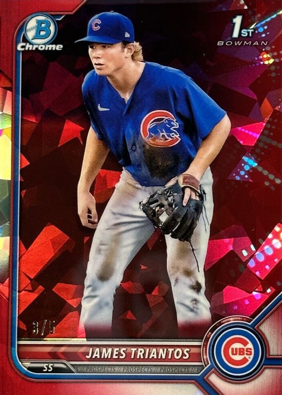 2022 Bowman Chrome Sapphire Edition #BCP-208 Prospects - Red /5 (1st)