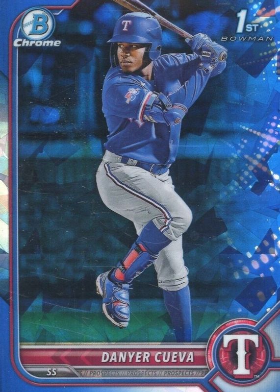 Danyer Cueva 2022 Bowman Chrome Sapphire Edition #BCP-173 Prospects (1st) SGC 10