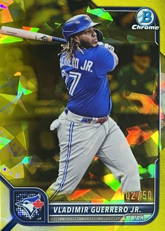 Vladimir Guerrero Jr. 2022 Bowman Chrome Sapphire Edition #55 Yellow /50 RAW