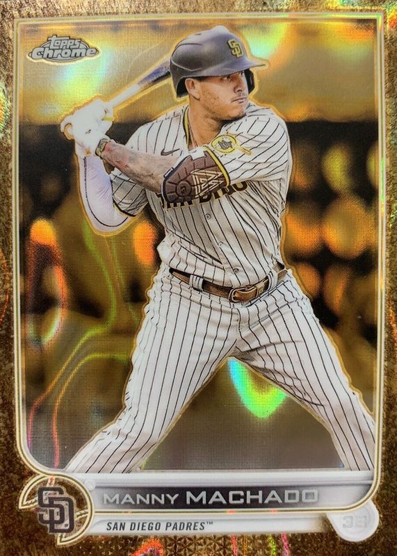 Manny Machado 2022 Topps Gilded Collection #72 Lava Gold Etch Refractor /10 PSA 9