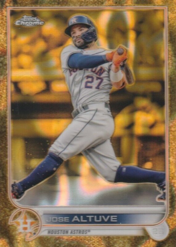 Jose Altuve 2022 Topps Gilded Collection #89 Lava Gold Etch Refractor /10 PSA 10