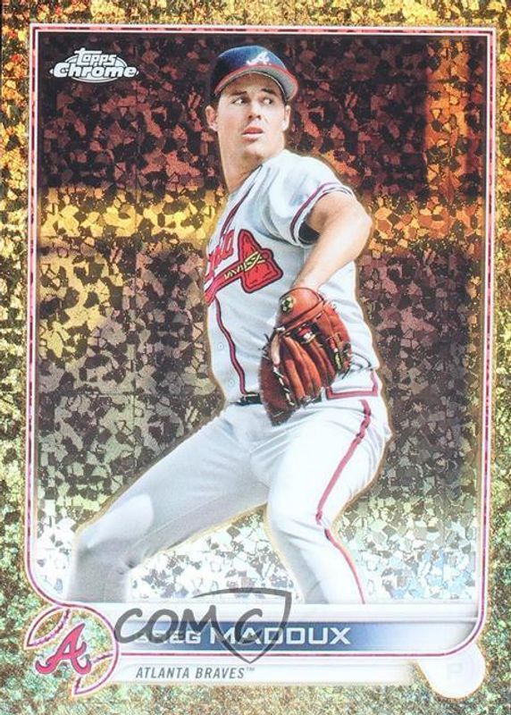 Greg Maddux 2022 Topps Gilded Collection #54 Mini-Diamond Gold Etch Refractor /50 PSA 10