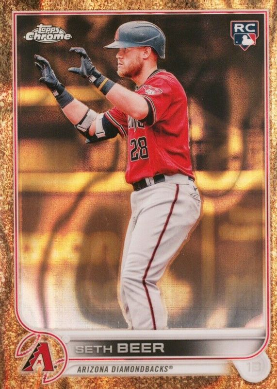 Seth Beer 2022 Topps Gilded Collection #12 Lava Gold Etch Refractor /10 Rookie PSA 10