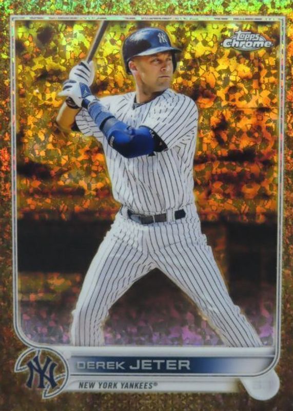 Derek Jeter 2022 Topps Gilded Collection #2 Mini-Diamond Gold Etch Refractor /50 SGC 10