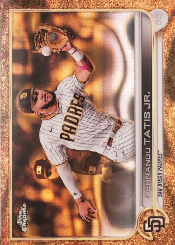 Fernando Tatis Jr. 2022 Topps Gilded Collection #44 Lava Gold Etch Refractor /10 RAW