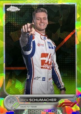 2022 Topps Chrome Formula 1 Sapphire Edition #69 Chartreuse /199