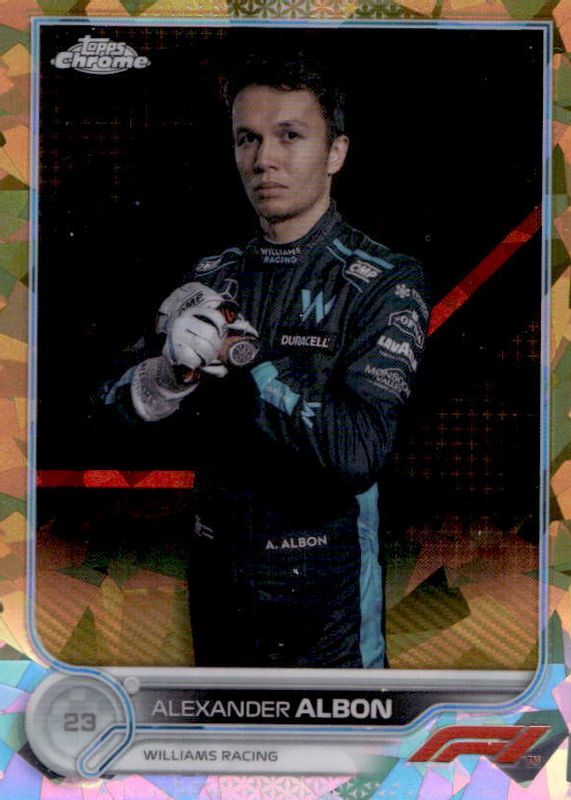 Alexander Albon 2022 Topps Chrome Formula 1 Sapphire Edition #54 Gold /50 BGS 9.5