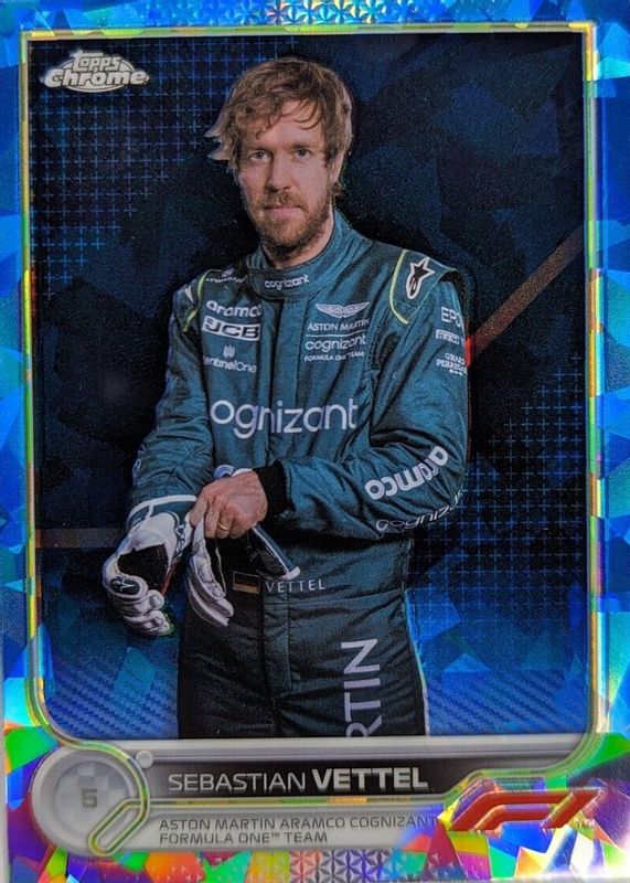 Sebastian Vettel 2022 Topps Chrome Formula 1 Sapphire Edition #9 Base BGS 9