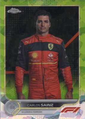 2022 Topps Chrome Formula 1 Sapphire Edition #29 Chartreuse /199