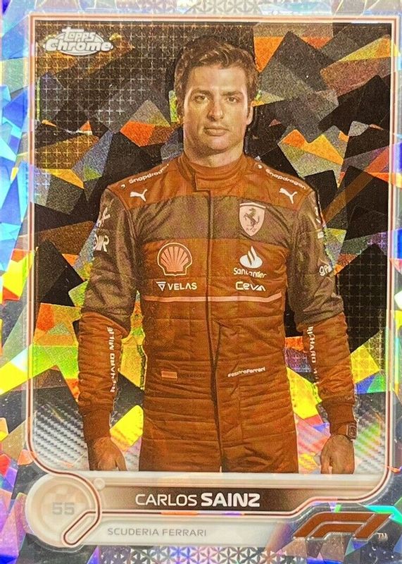 Carlos Sainz 2022 Topps Chrome Formula 1 Sapphire Edition #29 Sepia /100 RAW