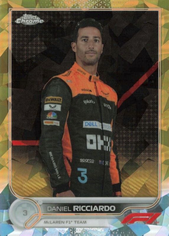 Daniel Ricciardo 2022 Topps Chrome Formula 1 Sapphire Edition #37 Gold /50 RAW