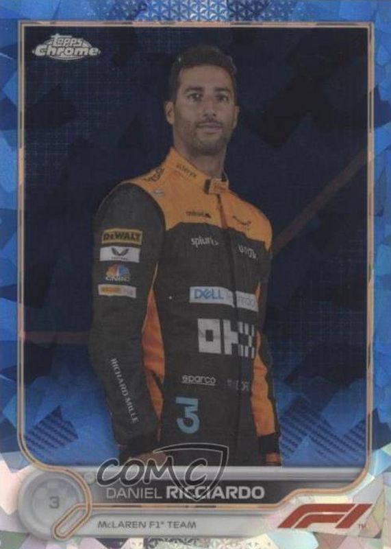 Daniel Ricciardo 2022 Topps Chrome Formula 1 Sapphire Edition #37 Base PSA 10