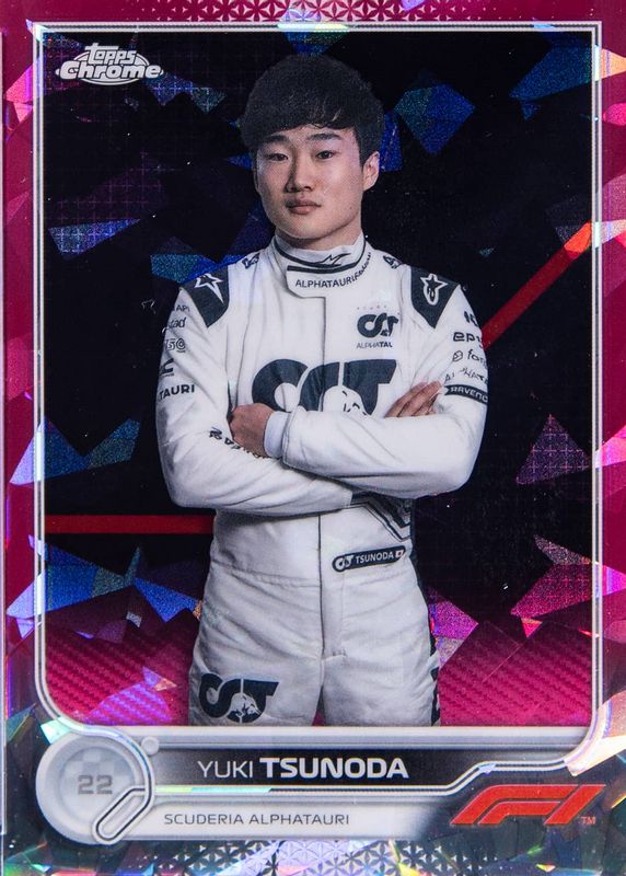 Yuki Tsunoda 2022 Topps Chrome Formula 1 Sapphire Edition #61 Padparadscha /1 PSA 10