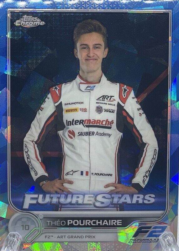 Theo Pourchaire 2022 Topps Chrome Formula 1 Sapphire Edition Base #86 ...