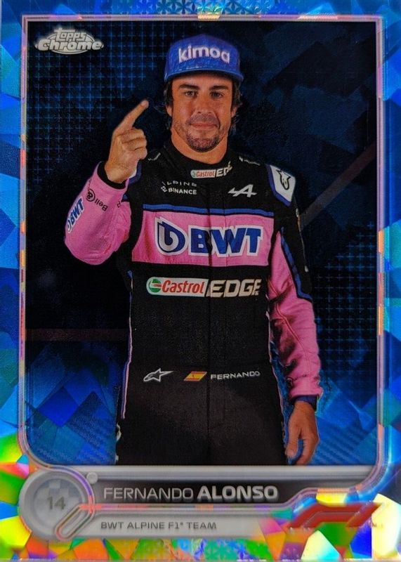 Fernando Alonso 2022 Topps Chrome Formula 1 Sapphire Edition #13 Base RAW