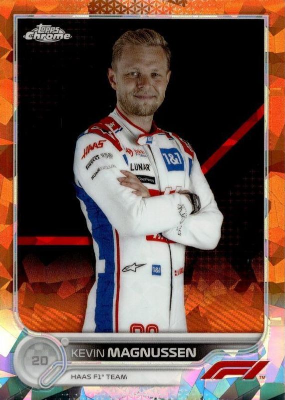 Kevin Magnussen 2022 Topps Chrome Formula 1 Sapphire Edition #73 Orange /25 PSA 10