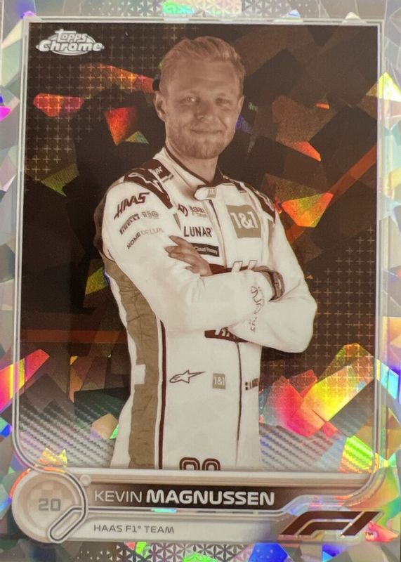 Kevin Magnussen 2022 Topps Chrome Formula 1 Sapphire Edition #73 Sepia /100 PSA 10