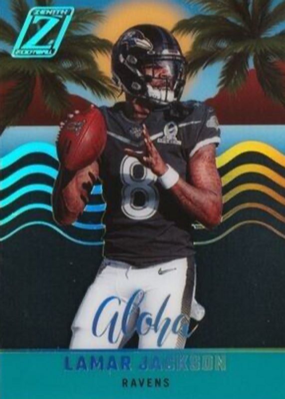 Lamar Jackson 2022 Zenith #AL-16 Aloha /(SSP) RAW