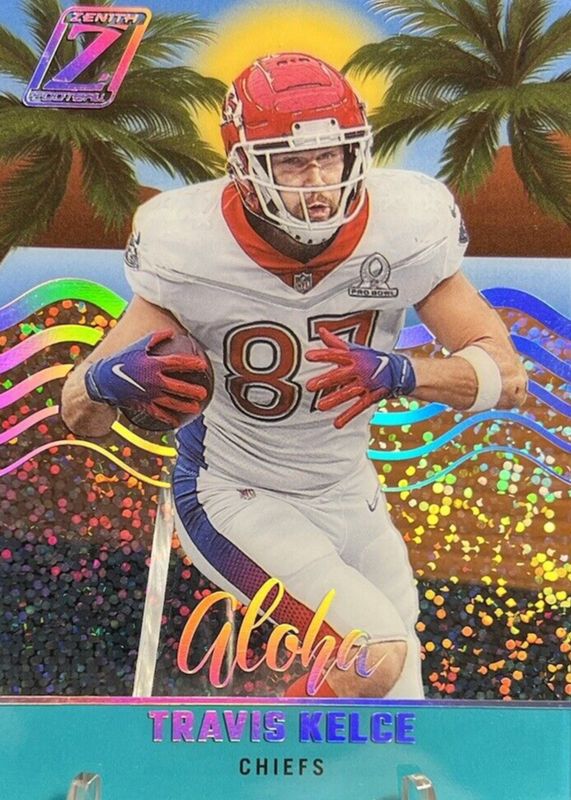 Travis Kelce 2022 Zenith #AL-30 Aloha - Sparkle /(SSP) RAW