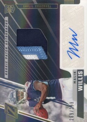 2022 Zenith #203 Rookie Patch Auto /299