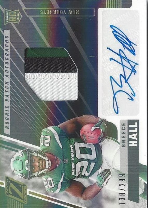 Breece Hall 2022 Zenith #214 Rookie Patch Auto /299 Price