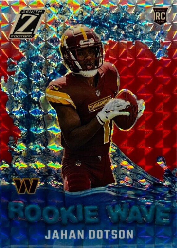 Jahan Dotson 2022 Zenith #RW-JD Rookie Wave - Red RAW