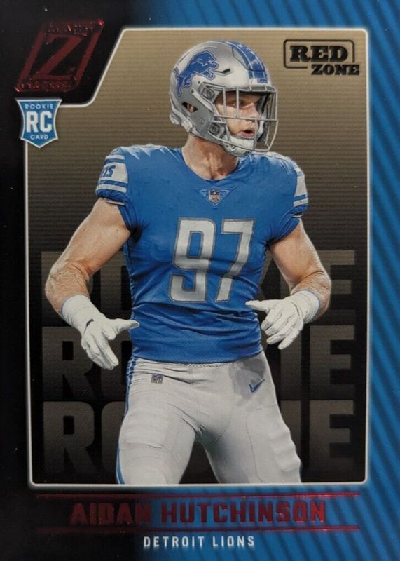 Aidan Hutchinson 2022 Zenith #113 Red Zone Rookie RAW