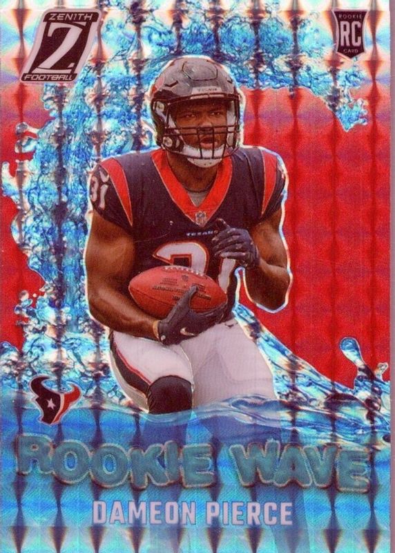 Dameon Pierce 2022 Zenith #RW-DP Rookie Wave - Red RAW