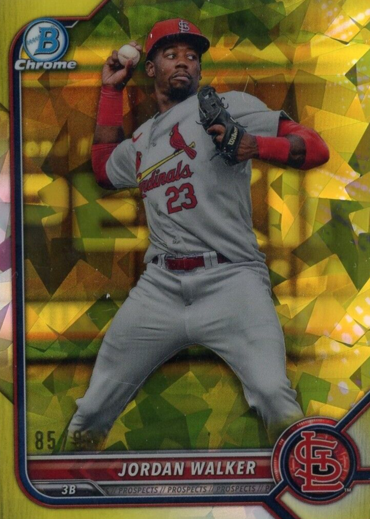Jordan Walker 2022 Bowman Draft Sapphire Edition #BDC-36 Chrome
