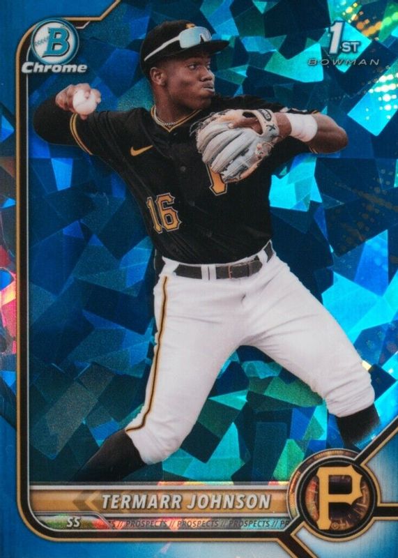 Termarr Johnson 2022 Bowman Draft Sapphire Edition #BDC-130 Chrome (1st) SGC 9.5