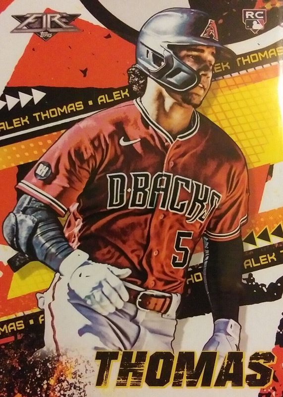 Alek Thomas 2022 Topps Fire #117 Base Rookie SGC 10