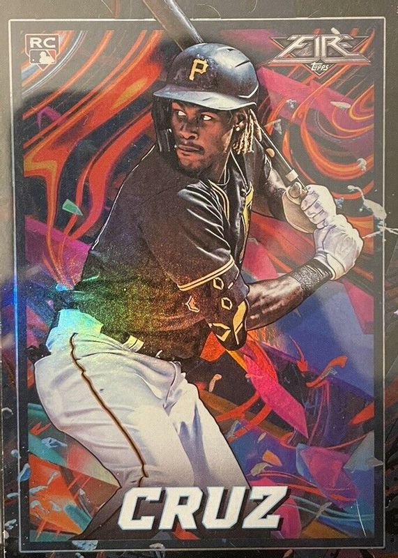 Oneil Cruz 2022 Topps Fire #133 Onyx /(SSP) Rookie SGC 9.5