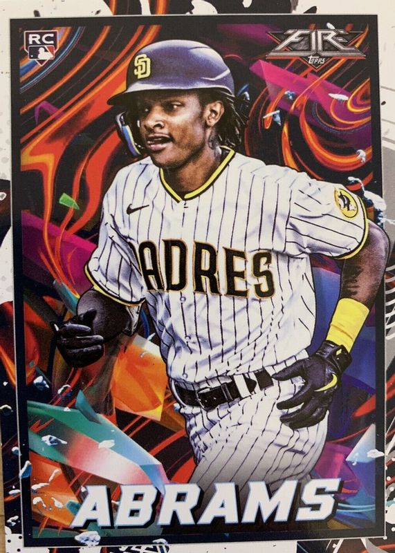 CJ Abrams 2022 Topps Fire #79 Base Rookie RAW