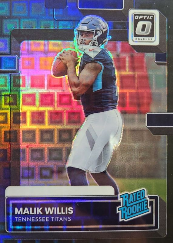 Malik Willis 2022 Donruss #P-303 Optic Preview - Black Pandora /25 Rookie BGS 9