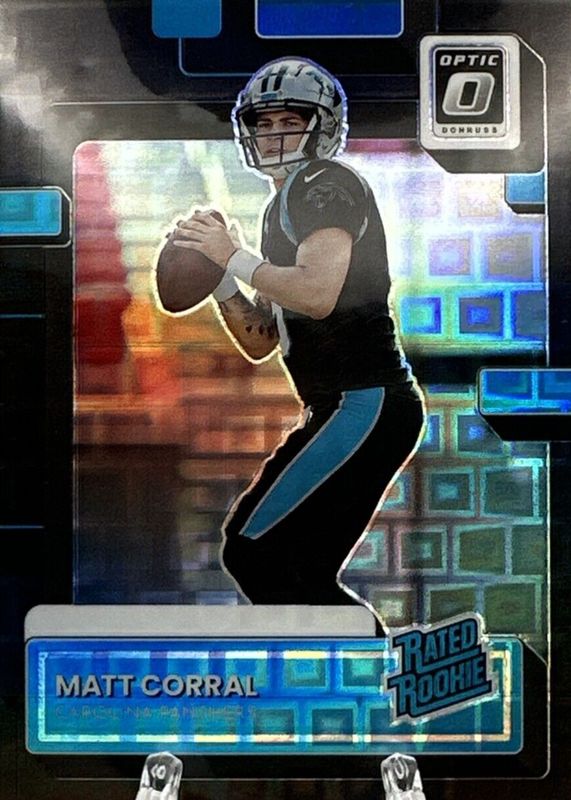 Matt Corral 2022 Donruss #P-302 Optic Preview - Black Pandora /25 Rookie PSA 9