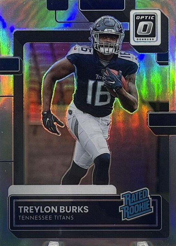 Treylon Burks 2022 Donruss #P-312 Optic Preview - Holo Rookie SGC 9.5