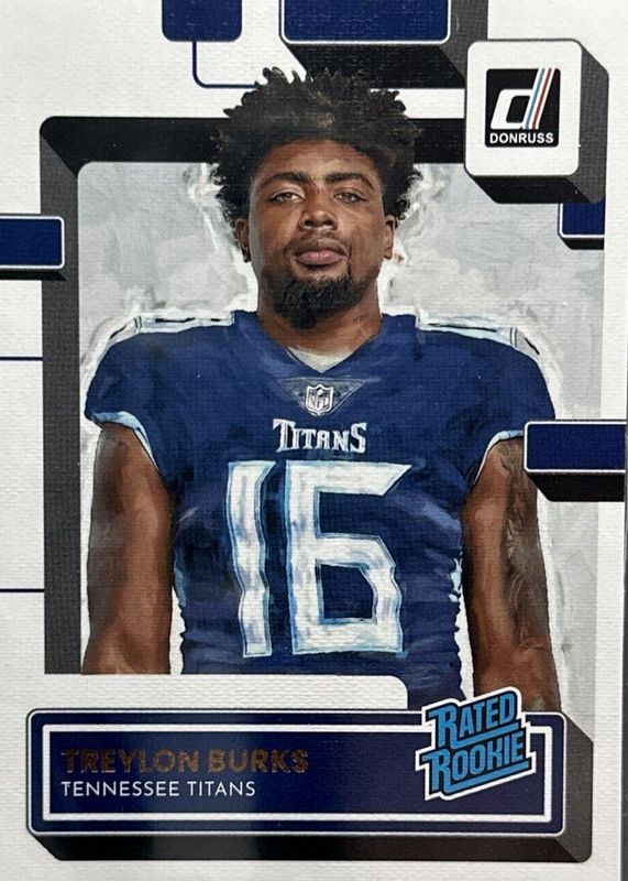 Treylon Burks 2022 Donruss #312 Canvas Rookie RAW