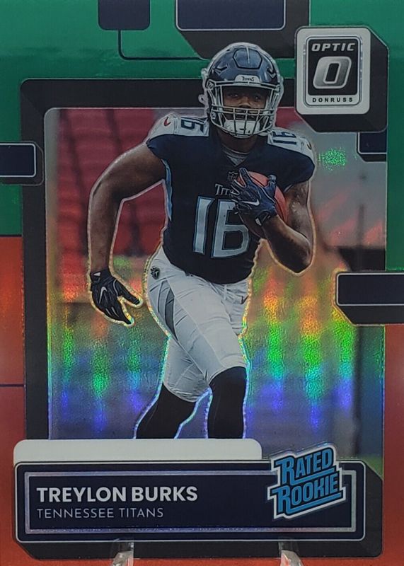 Treylon Burks 2022 Donruss #P-312 Optic Preview - Red & Green Rookie SGC 9.5